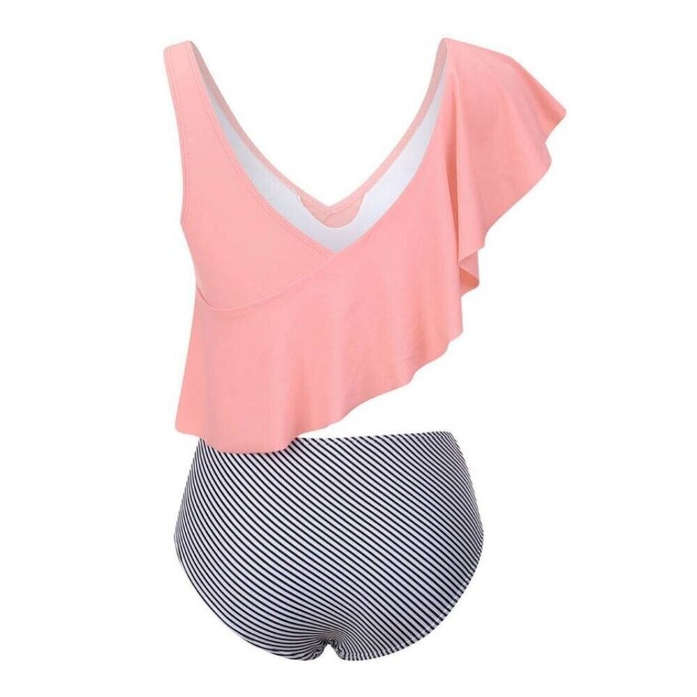Tribal Design 2-PC Removeable Padding Racerback Tankini with Boyshort Bottom XL - Picture 4 of 8